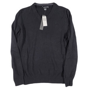 The Cashmere Project 100% Cashmere Black‎ V Neck Sweater Mens Small